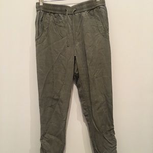 Express olive green joggers
